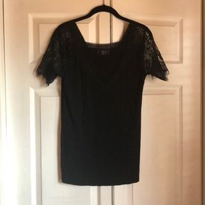 VICI black lace sleeve top
